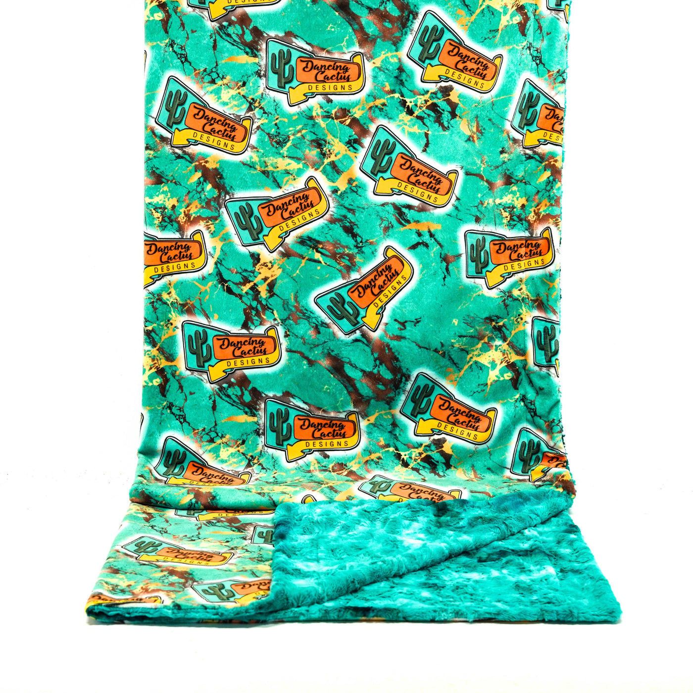 Adult Sized Minky Blanket - Breeze Galaxy w/ Turquoise Splash-Adult Sized Minky Blanket-Western-Cowhide-Bags-Handmade-Products-Gifts-Dancing Cactus Designs