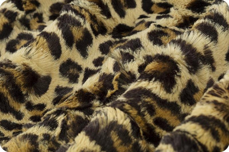 Adult Sized Minky Blanket - Sand Leopard w/ Pearl Sydney-Adult Sized Minky Blanket-Western-Cowhide-Bags-Handmade-Products-Gifts-Dancing Cactus Designs