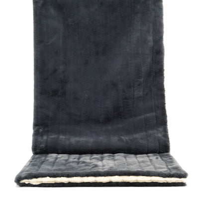 Adult Sized Minky Blanket - Slate Sydney w/ Pearl Sydney-Adult Sized Minky Blanket-Western-Cowhide-Bags-Handmade-Products-Gifts-Dancing Cactus Designs