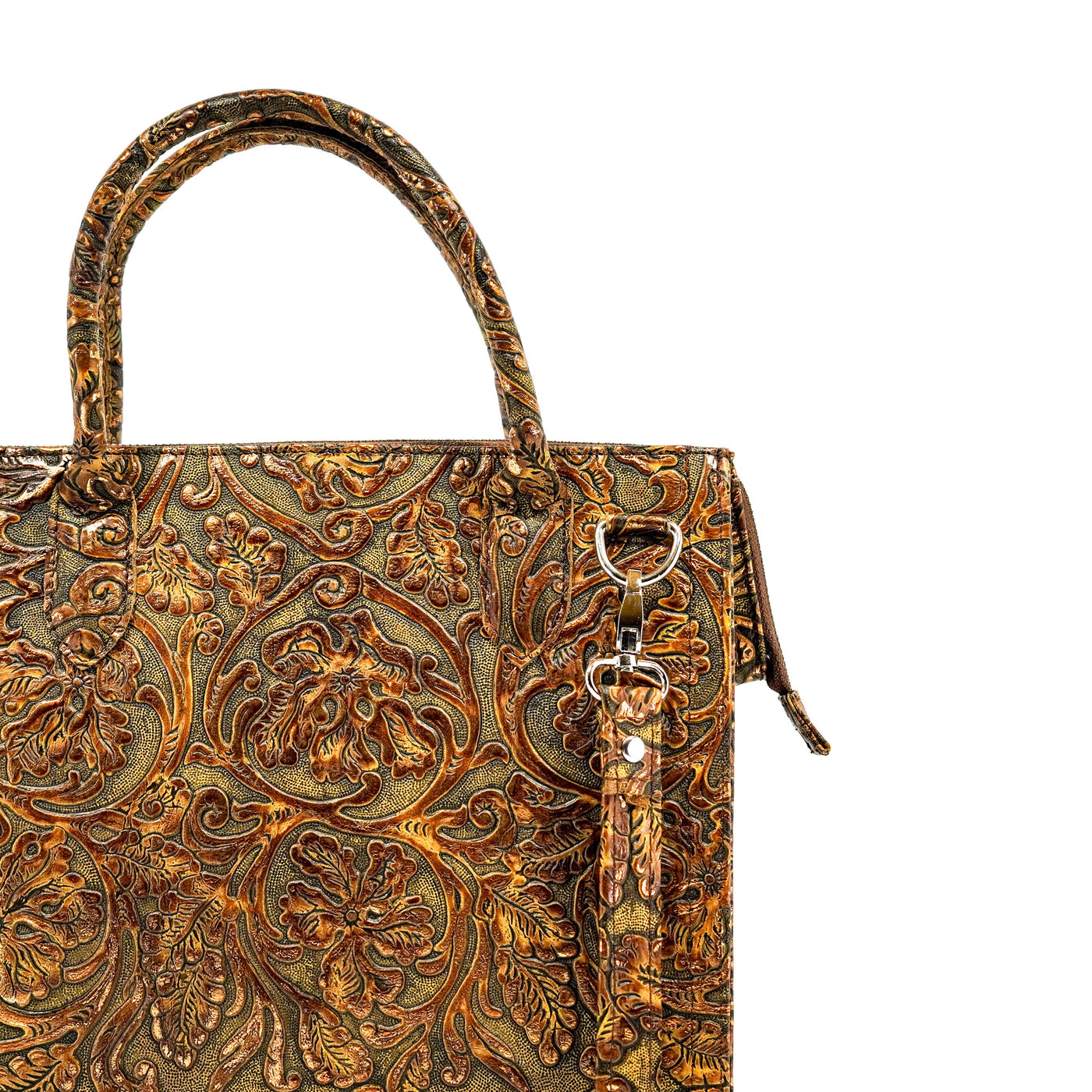 The Opry - All Embossed w/ Wyoming Tool-The Opry-Western-Cowhide-Bags-Handmade-Products-Gifts-Dancing Cactus Designs