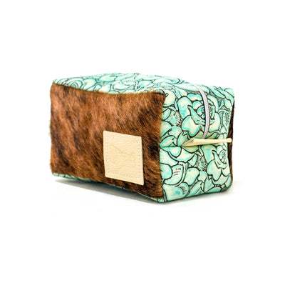 010 Dutton - Brindle w/ Geode Roses-Dutton-Western-Cowhide-Bags-Handmade-Products-Gifts-Dancing Cactus Designs