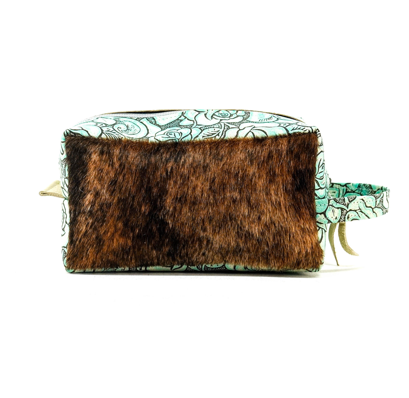 010 Dutton - Brindle w/ Geode Roses-Dutton-Western-Cowhide-Bags-Handmade-Products-Gifts-Dancing Cactus Designs