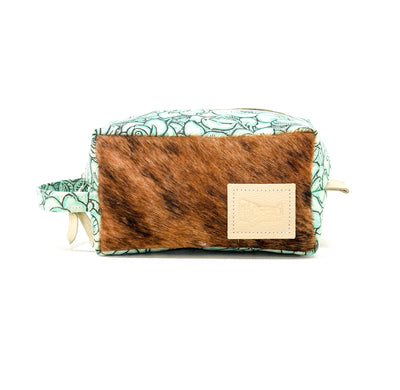 010 Dutton - Brindle w/ Geode Roses-Dutton-Western-Cowhide-Bags-Handmade-Products-Gifts-Dancing Cactus Designs