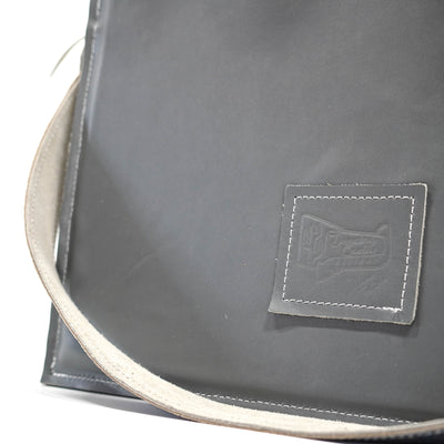 011 Clerk - Black & White w/ Sapphire Tool-Clerk-Western-Cowhide-Bags-Handmade-Products-Gifts-Dancing Cactus Designs