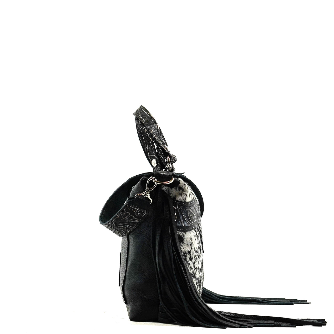 019 Fancy Oakley - Salted Pepper w/ Autumn Ash-Fancy Oakley-Western-Cowhide-Bags-Handmade-Products-Gifts-Dancing Cactus Designs