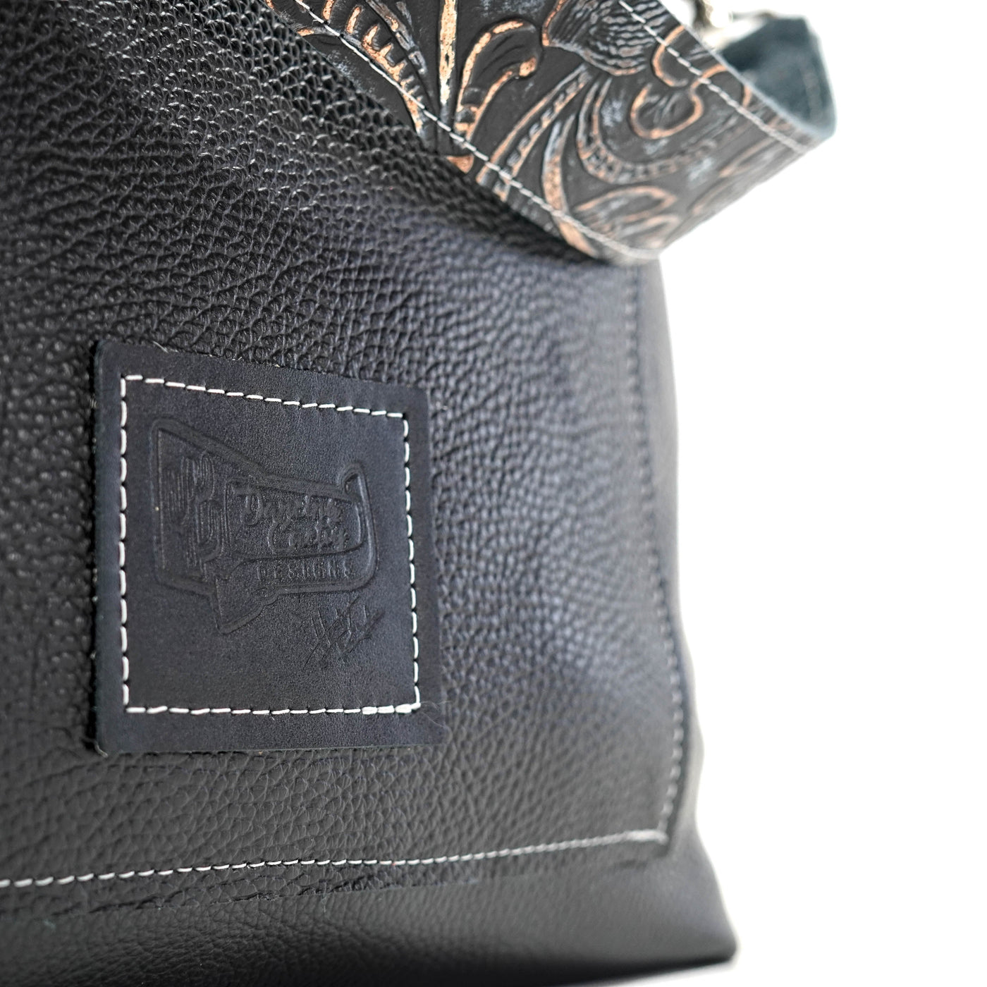 019 Fancy Oakley - Salted Pepper w/ Autumn Ash-Fancy Oakley-Western-Cowhide-Bags-Handmade-Products-Gifts-Dancing Cactus Designs
