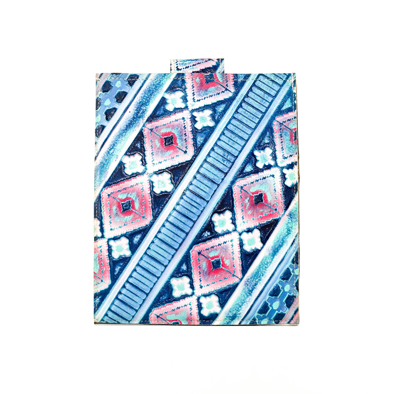 13'' Tablet Sleeve - Red Brindle w/ Tucson Sundown Navajo-13'' Tablet Sleeve-Western-Cowhide-Bags-Handmade-Products-Gifts-Dancing Cactus Designs