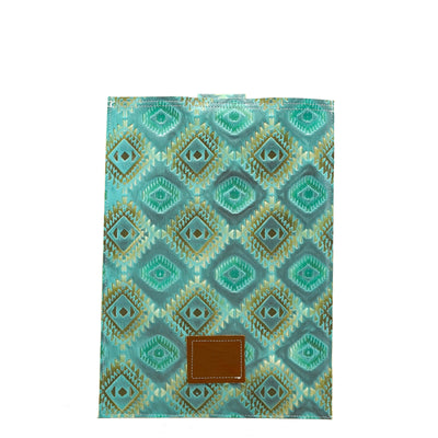 18'' Laptop Sleeve - All Embossed w/ Canyon Aztec-18'' Laptop Sleeve-Western-Cowhide-Bags-Handmade-Products-Gifts-Dancing Cactus Designs