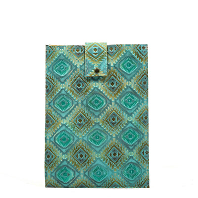 18'' Laptop Sleeve - All Embossed w/ Canyon Aztec-18'' Laptop Sleeve-Western-Cowhide-Bags-Handmade-Products-Gifts-Dancing Cactus Designs