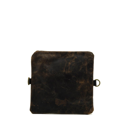 Accessory Bag - Speckled Longhorn w/ Goldrush tool-Accessory Bag-Western-Cowhide-Bags-Handmade-Products-Gifts-Dancing Cactus Designs