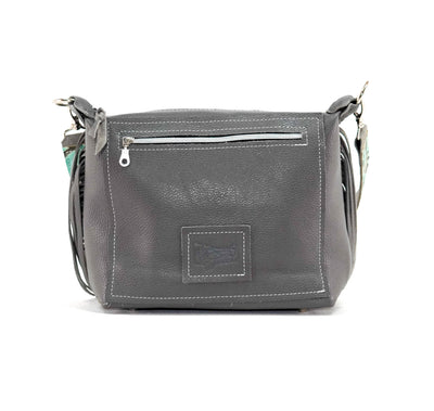 Annie - Black & White w/ Mint Laredo-Annie-Western-Cowhide-Bags-Handmade-Products-Gifts-Dancing Cactus Designs