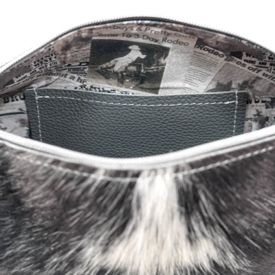 Annie - Black & White w/ Mint Laredo-Annie-Western-Cowhide-Bags-Handmade-Products-Gifts-Dancing Cactus Designs
