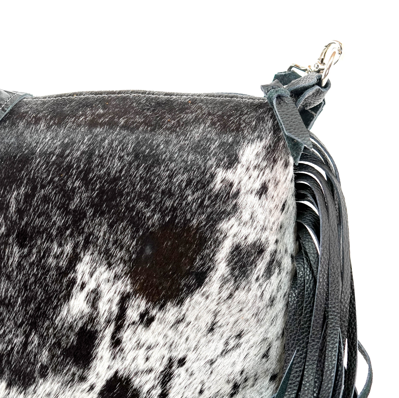 Annie - Black & White w/ No Embossed-Annie-Western-Cowhide-Bags-Handmade-Products-Gifts-Dancing Cactus Designs