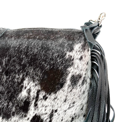 Annie - Black & White w/ No Embossed-Annie-Western-Cowhide-Bags-Handmade-Products-Gifts-Dancing Cactus Designs