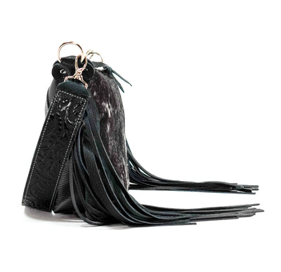 Annie - Black & White w/ No Embossed-Annie-Western-Cowhide-Bags-Handmade-Products-Gifts-Dancing Cactus Designs