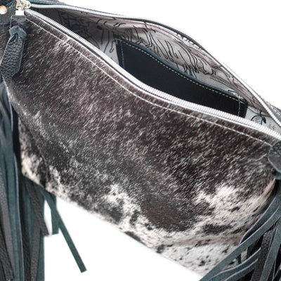 Annie - Black & White w/ No Embossed-Annie-Western-Cowhide-Bags-Handmade-Products-Gifts-Dancing Cactus Designs