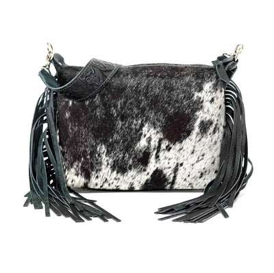 Annie - Black & White w/ No Embossed-Annie-Western-Cowhide-Bags-Handmade-Products-Gifts-Dancing Cactus Designs
