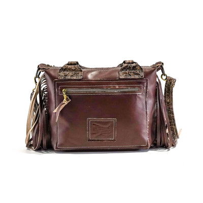 Annie - Brindle w/ Goldrush Tool-Annie-Western-Cowhide-Bags-Handmade-Products-Gifts-Dancing Cactus Designs