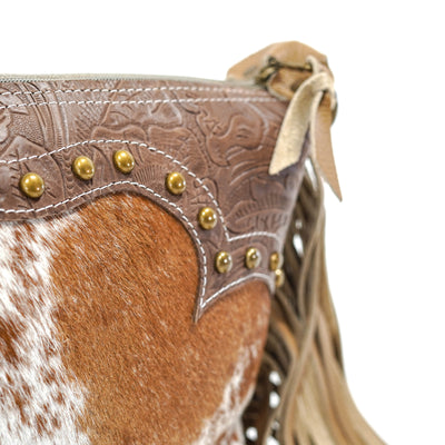 Annie - Longhorn w/ Bison Denver Tool-Annie-Western-Cowhide-Bags-Handmade-Products-Gifts-Dancing Cactus Designs