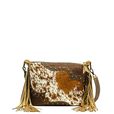 Annie - Longhorn w/ Bison Denver Tool-Annie-Western-Cowhide-Bags-Handmade-Products-Gifts-Dancing Cactus Designs
