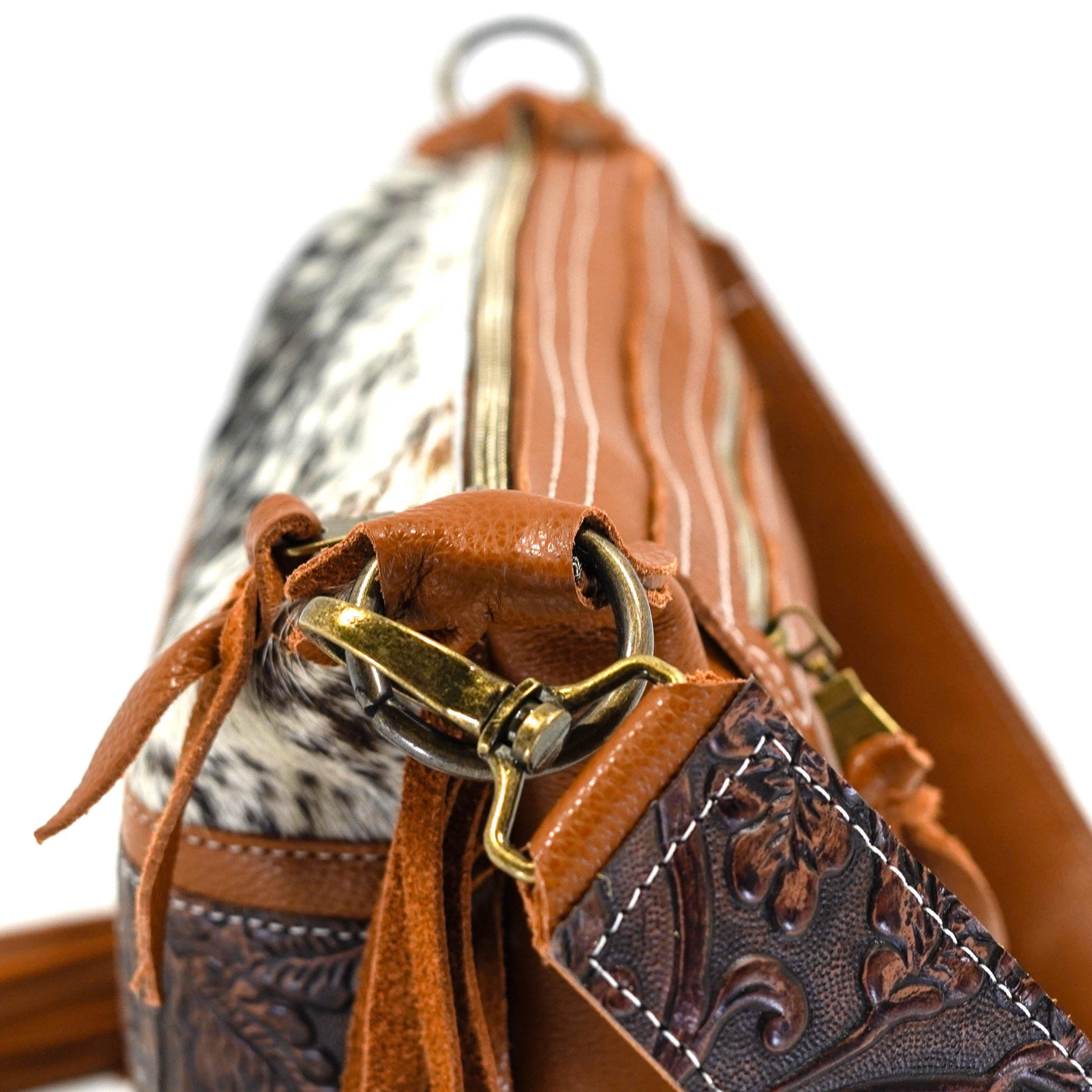 Annie - Longhorn w/ Cowboy Tool-Annie-Western-Cowhide-Bags-Handmade-Products-Gifts-Dancing Cactus Designs