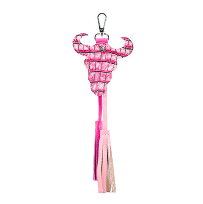 Bag Charm - All Embossed w/ Barbie Croc-Bag Charm-Western-Cowhide-Bags-Handmade-Products-Gifts-Dancing Cactus Designs