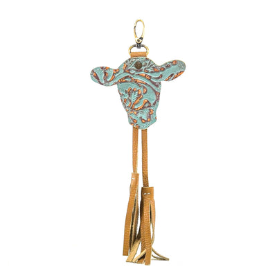 Bag Charm - All Embossed w/ Sierra Tool-Bag Charm-Western-Cowhide-Bags-Handmade-Products-Gifts-Dancing Cactus Designs