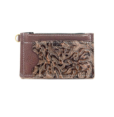 Bandit Wallet - All Embossed w/ Gold Rush tool-Bandit Wallet-Western-Cowhide-Bags-Handmade-Products-Gifts-Dancing Cactus Designs