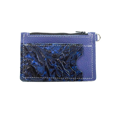 Bandit Wallet - All Embossed w/ Midnight Tool-Bandit Wallet-Western-Cowhide-Bags-Handmade-Products-Gifts-Dancing Cactus Designs