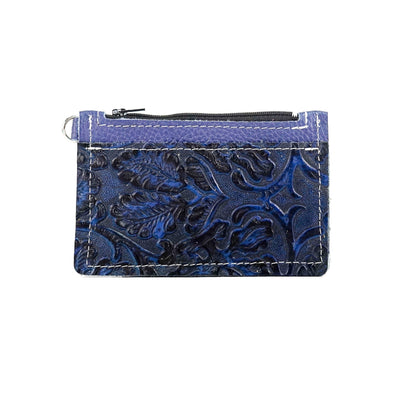 Bandit Wallet - All Embossed w/ Midnight Tool-Bandit Wallet-Western-Cowhide-Bags-Handmade-Products-Gifts-Dancing Cactus Designs