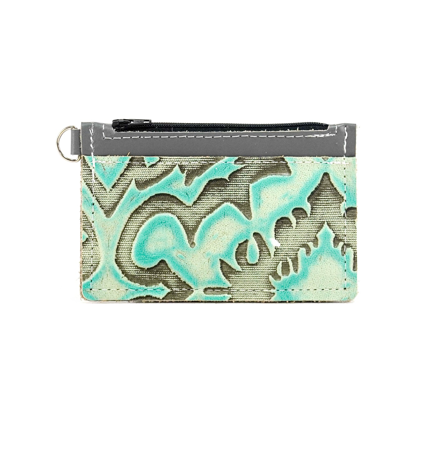 Bandit Wallet - All Embossed w/ Mint Laredo-Bandit Wallet-Western-Cowhide-Bags-Handmade-Products-Gifts-Dancing Cactus Designs