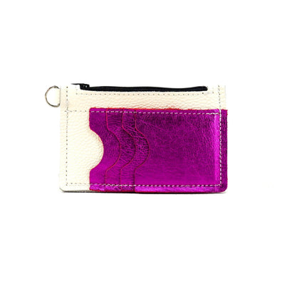 Bandit Wallet - Rainbow Acid w/ Hot Pink Shimmer-Bandit Wallet-Western-Cowhide-Bags-Handmade-Products-Gifts-Dancing Cactus Designs