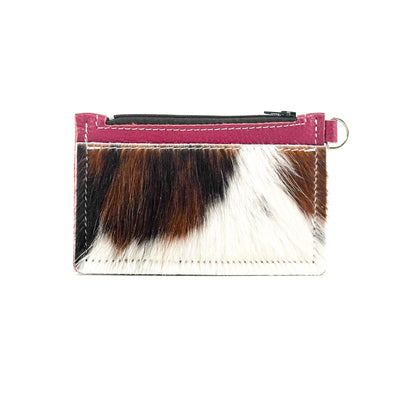 Bandit Wallet - Tricolor w/ Red Tool-Bandit Wallet-Western-Cowhide-Bags-Handmade-Products-Gifts-Dancing Cactus Designs