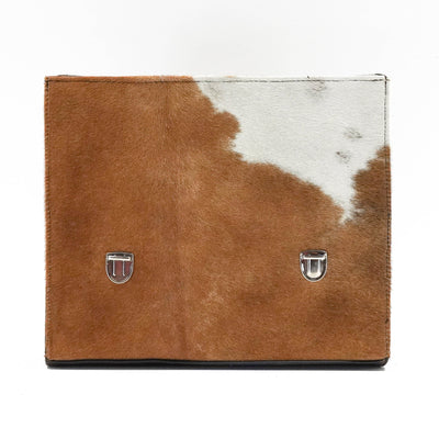 Briefcase - Longhorn w/ Bora Bora Navajo-Briefcase-Western-Cowhide-Bags-Handmade-Products-Gifts-Dancing Cactus Designs