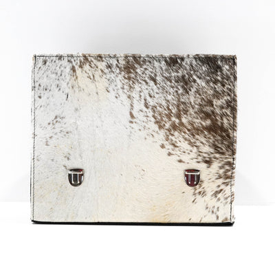 Briefcase - Longhorn w/ Great Plains Navajo-Briefcase-Western-Cowhide-Bags-Handmade-Products-Gifts-Dancing Cactus Designs