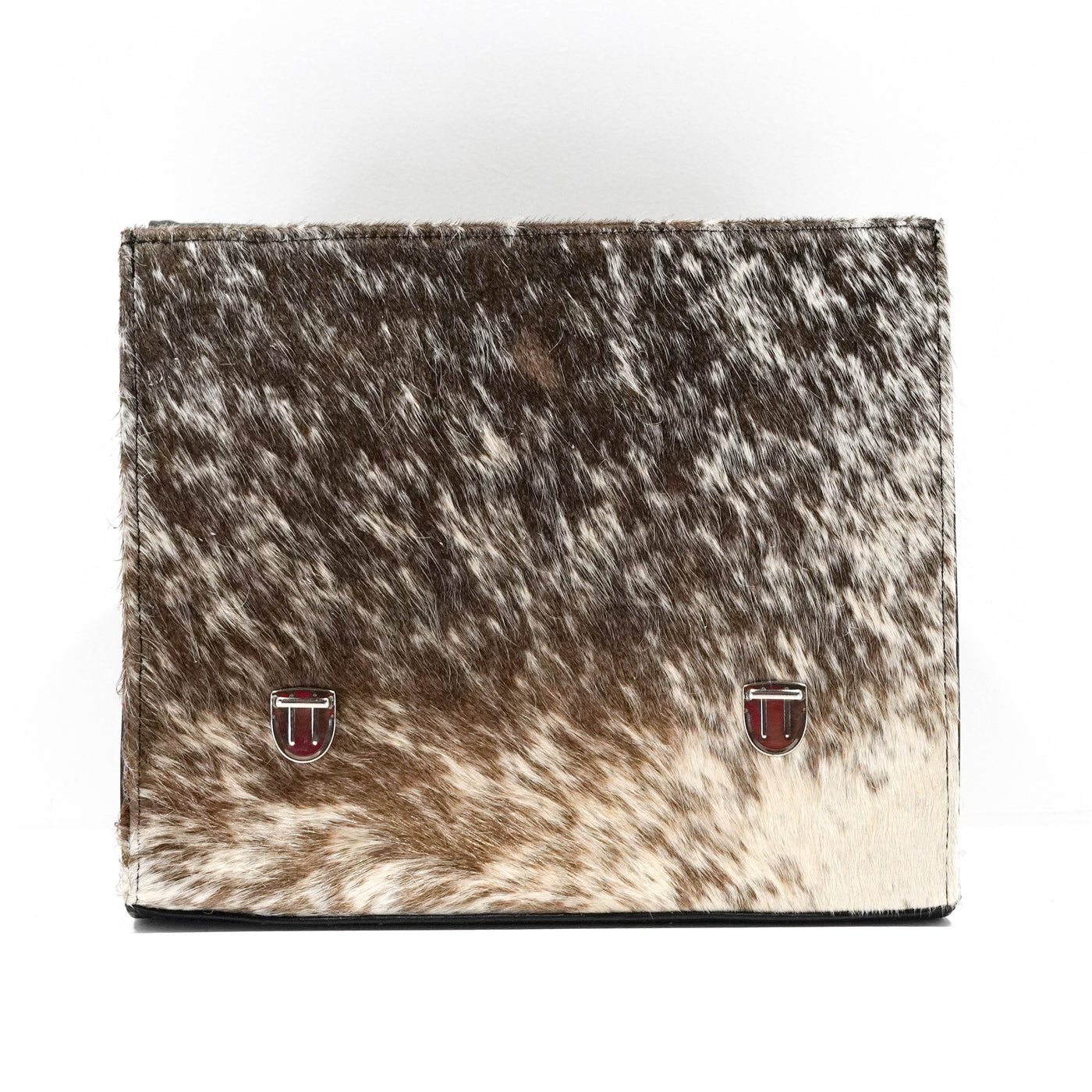 Briefcase - Longhorn w/ Great Plains Navajo-Briefcase-Western-Cowhide-Bags-Handmade-Products-Gifts-Dancing Cactus Designs