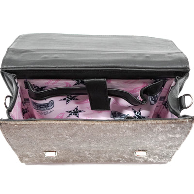 Briefcase - Longhorn w/ Great Plains Navajo-Briefcase-Western-Cowhide-Bags-Handmade-Products-Gifts-Dancing Cactus Designs
