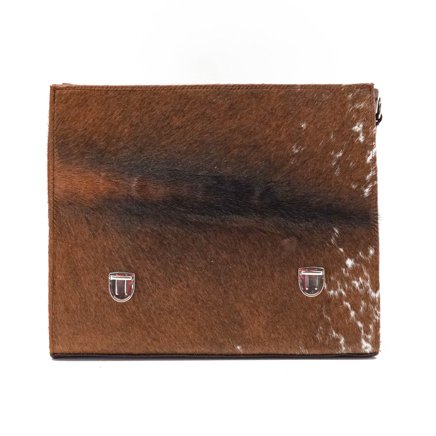 Briefcase - Longhorn w/ Royston Navajo-Briefcase-Western-Cowhide-Bags-Handmade-Products-Gifts-Dancing Cactus Designs