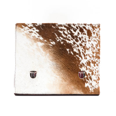 Briefcase - Longhorn w/ Unicorn Navajo-Briefcase-Western-Cowhide-Bags-Handmade-Products-Gifts-Dancing Cactus Designs