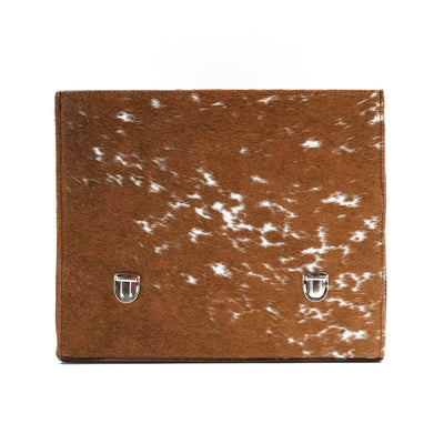 Briefcase - Longhorn w/ Unicorn Navajo-Briefcase-Western-Cowhide-Bags-Handmade-Products-Gifts-Dancing Cactus Designs