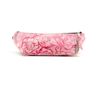 Buckle Bunny - Black & White w/ Pink Roses-Buckle Bunny-Western-Cowhide-Bags-Handmade-Products-Gifts-Dancing Cactus Designs