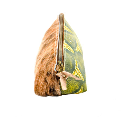 Buckle Bunny - Brindle w/ Mountain View Skulls-Buckle Bunny-Western-Cowhide-Bags-Handmade-Products-Gifts-Dancing Cactus Designs
