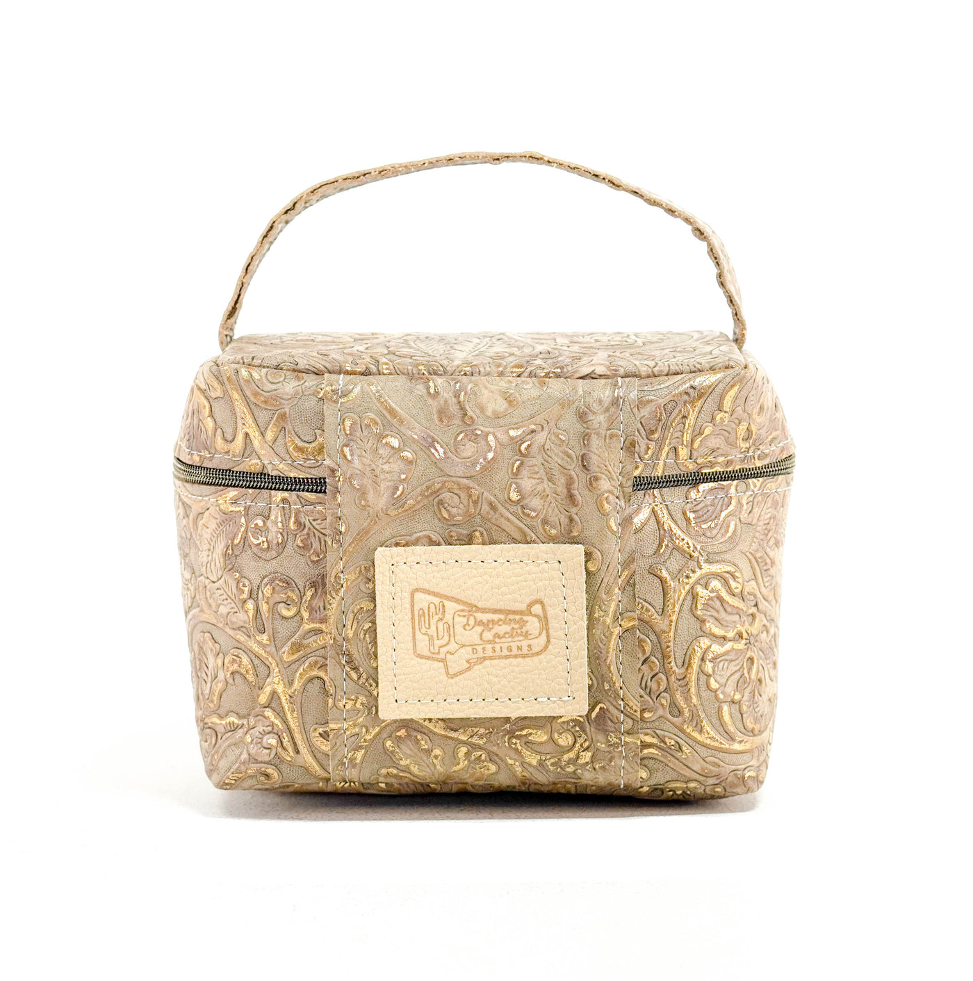 Caboose - All Embossed w/ Golden Tool-Caboose-Western-Cowhide-Bags-Handmade-Products-Gifts-Dancing Cactus Designs