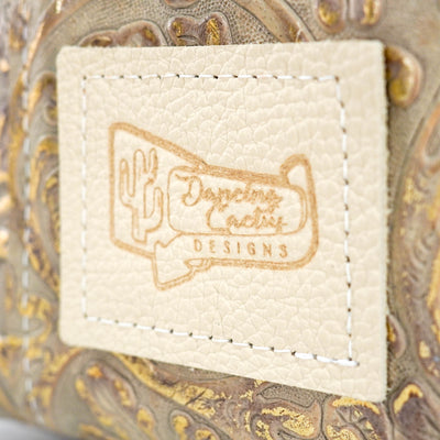 Caboose - All Embossed w/ Golden Tool-Caboose-Western-Cowhide-Bags-Handmade-Products-Gifts-Dancing Cactus Designs
