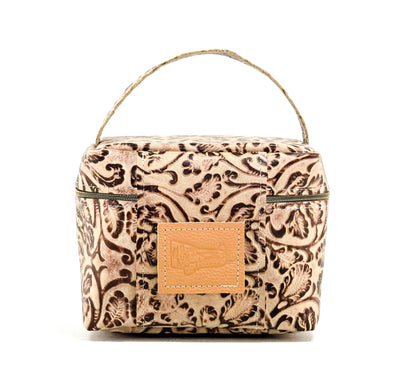 Caboose - All Embossed w/ Ivory Tool-Caboose-Western-Cowhide-Bags-Handmade-Products-Gifts-Dancing Cactus Designs