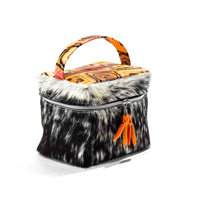 Caboose - Black & White w/ Moab Aztec-Caboose-Western-Cowhide-Bags-Handmade-Products-Gifts-Dancing Cactus Designs