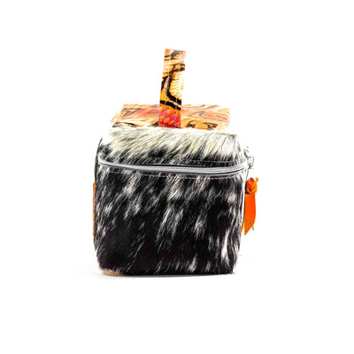 Caboose - Black & White w/ Moab Aztec-Caboose-Western-Cowhide-Bags-Handmade-Products-Gifts-Dancing Cactus Designs
