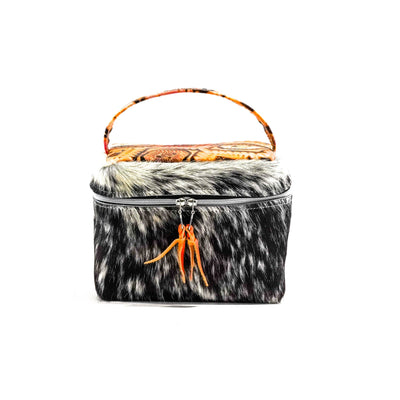 Caboose - Black & White w/ Moab Aztec-Caboose-Western-Cowhide-Bags-Handmade-Products-Gifts-Dancing Cactus Designs