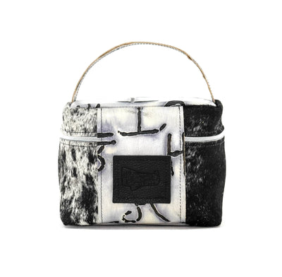 Caboose - Black & White w/ Smoke Show Brands-Caboose-Western-Cowhide-Bags-Handmade-Products-Gifts-Dancing Cactus Designs