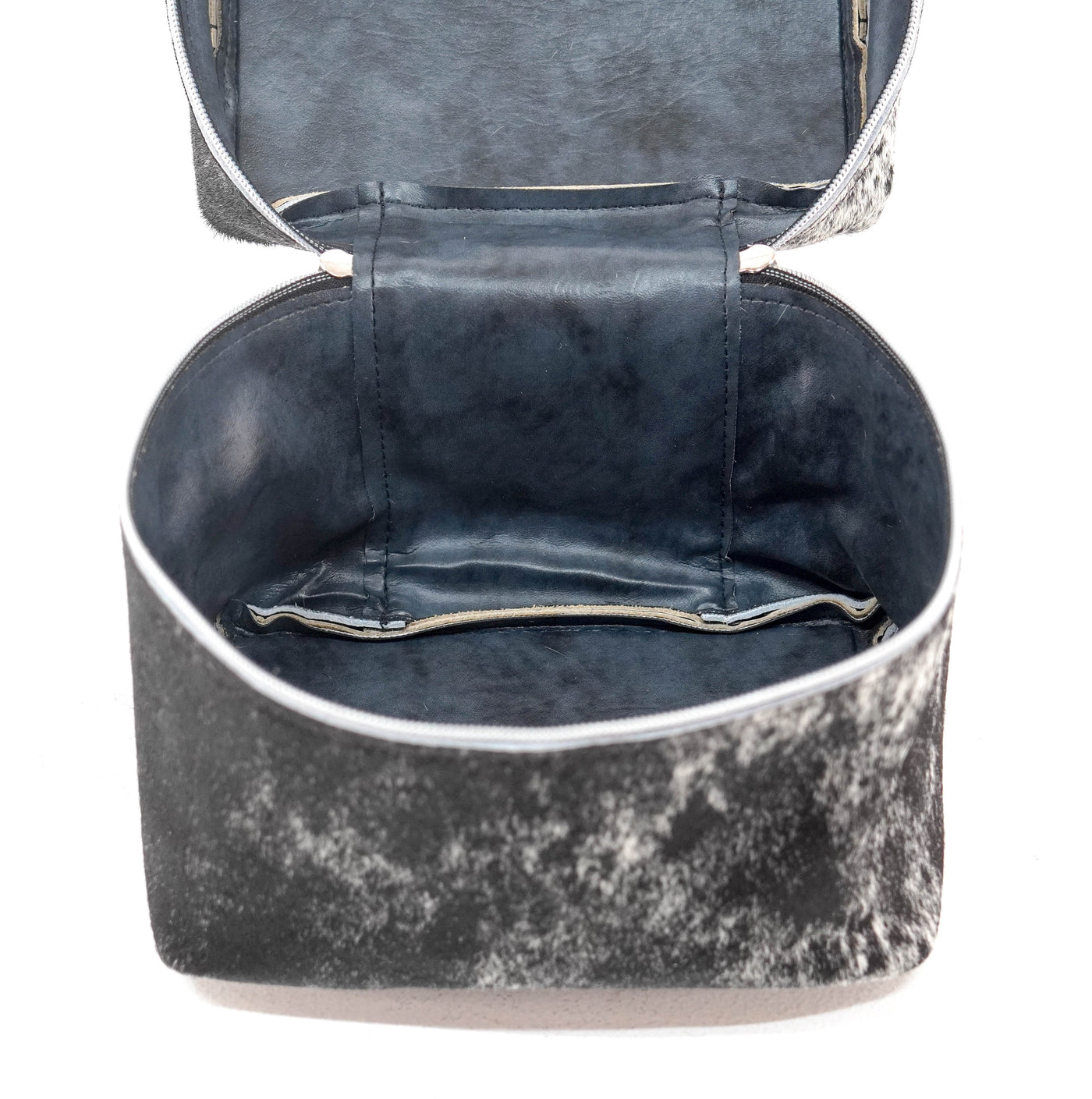 Caboose - Black & White w/ Smoke Show Brands-Caboose-Western-Cowhide-Bags-Handmade-Products-Gifts-Dancing Cactus Designs